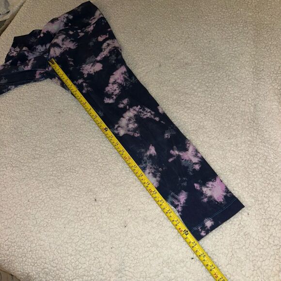 Lululemon Size 10 High Rise Align Leggings 25” Tie Dye Mineral Blue GUC Pilling - Picture 8 of 10